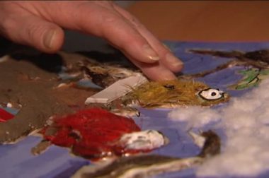 Une reproduction tactile de peinture fabriquée pour le musée