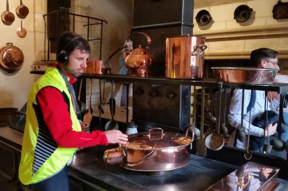 Samuel Chopard dans les cuisines du Clos Lucé