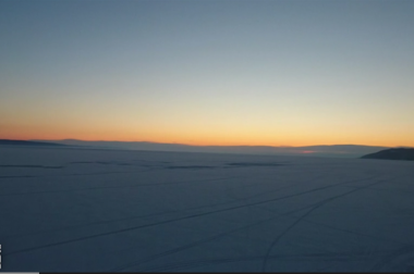 Coucher de soleil sur le lac Baikal