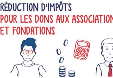 Visuel réduction d'impôts pour les dons aux associations