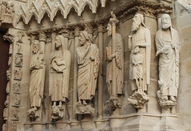 Sculptures extérieures de la cathédrale de Reims